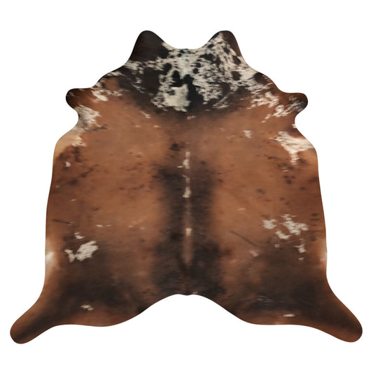 Natural Brazilian Cowhide Rug -  Mocha, Espresso & Ivory