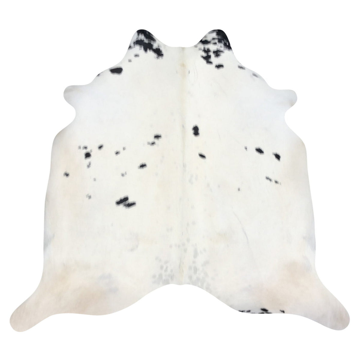 Natural Brazilian Cowhide Rug -  Ivory & Espresso
