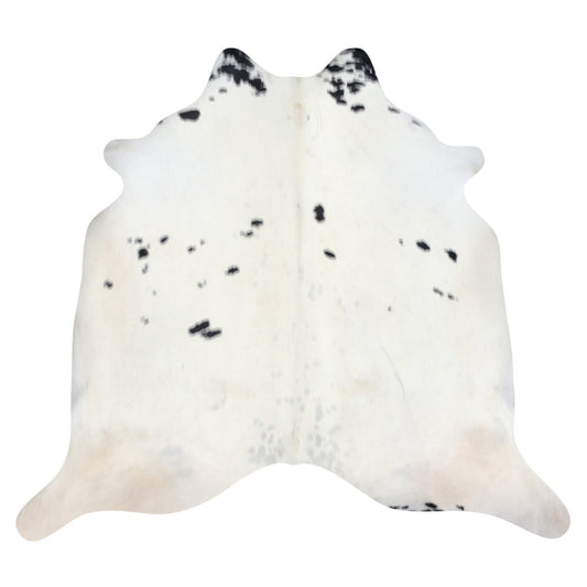 Natural Brazilian Cowhide Rug -  Ivory & Espresso