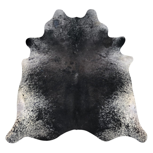 Natural Brazilian Cowhide Rug -  Espresso & Ivory