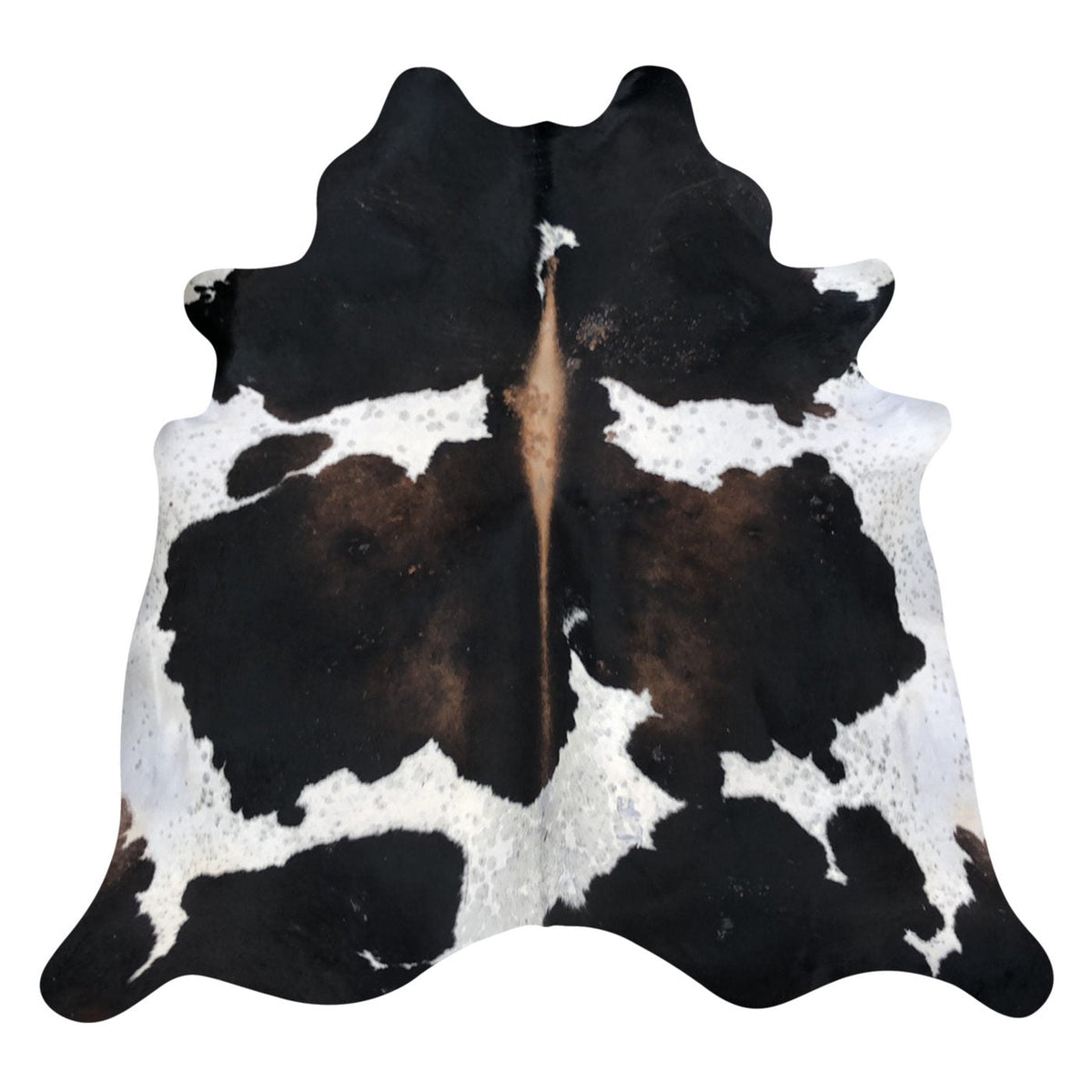 Natural Brazilian Cowhide Rug -  Espresso, Taupe & Caramel