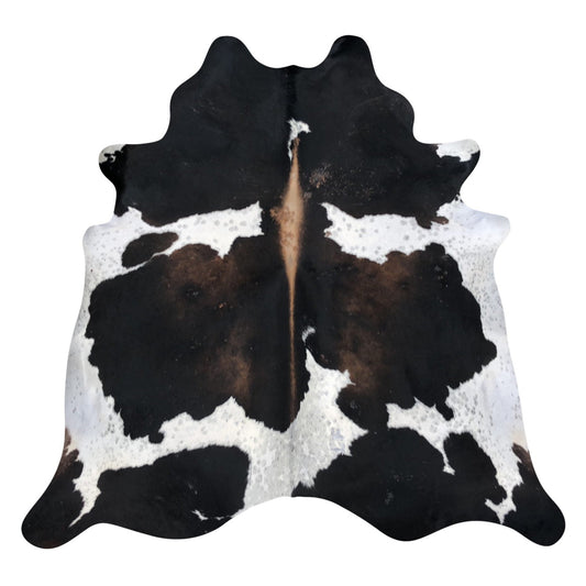 Natural Brazilian Cowhide Rug -  Espresso, Taupe & Caramel
