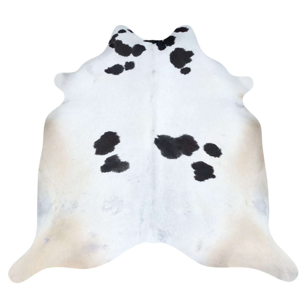 Natural Brazilian Cowhide Rug -  Ivory, Espresso & Beige