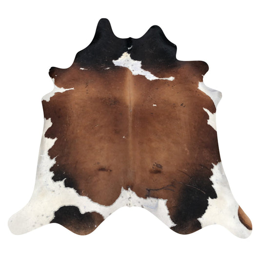 Natural Brazilian Cowhide Rug -  Mocha, Espresso & Ivory