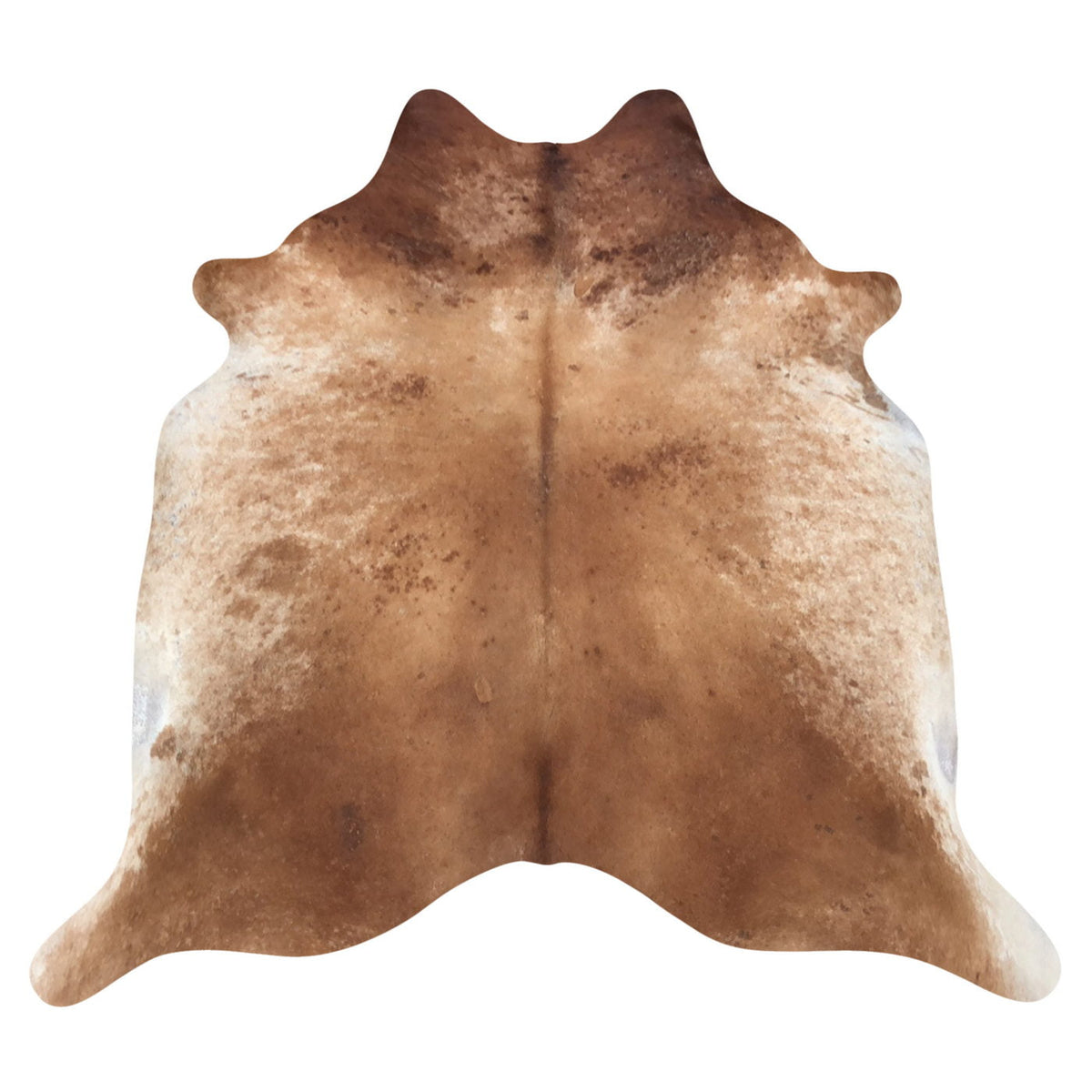 Natural Brazilian Cowhide Rug -  Caramel, Mocha & Ivory