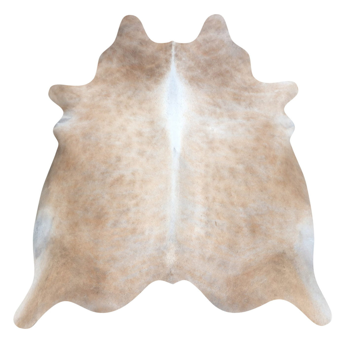 Natural Brazilian Cowhide Rug -  Caramel, Beige & Ivory