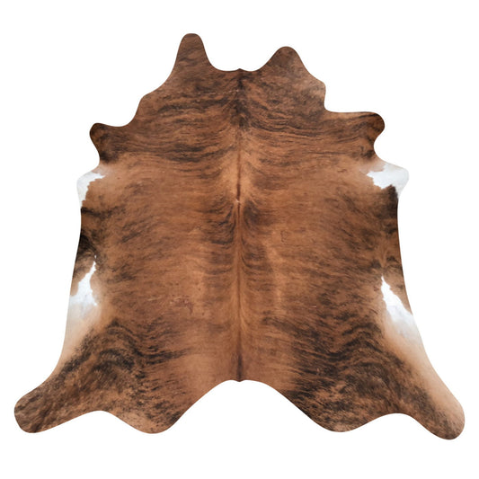 Natural Brazilian Cowhide Rug -  Mocha, Espresso & Ivory