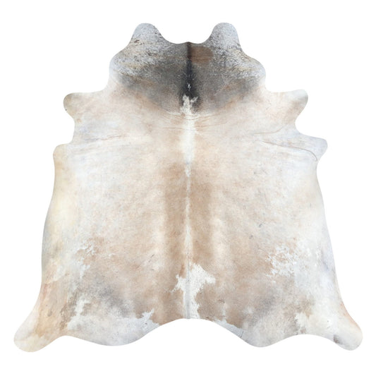 Natural Brazilian Cowhide Rug -  Beige, Taupe & Ivory