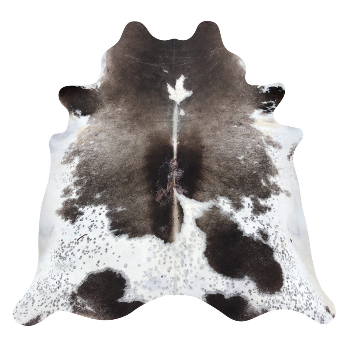 Natural Brazilian Cowhide Rug -  Caramel & Beige