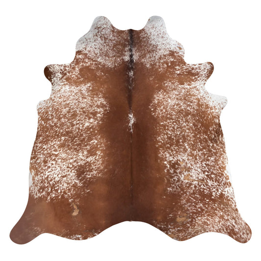 Natural Brazilian Cowhide Rug -  Mocha & Ivory