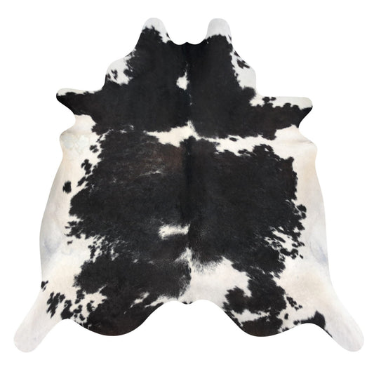 Natural Brazilian Cowhide Rug -  Espresso & Ivory