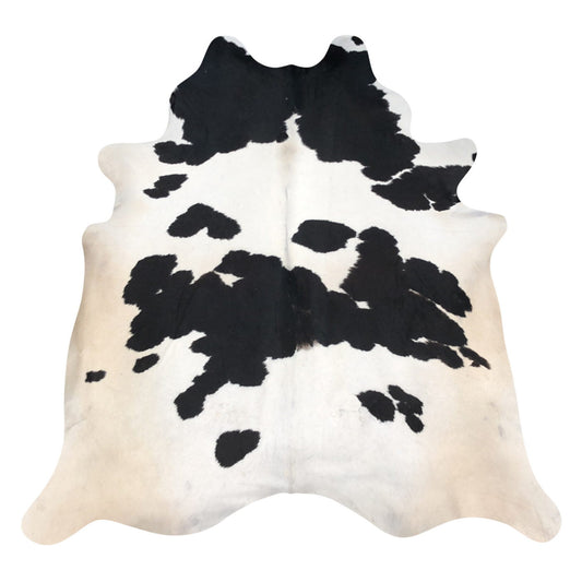 Natural Brazilian Cowhide Rug -  Espresso & Ivory