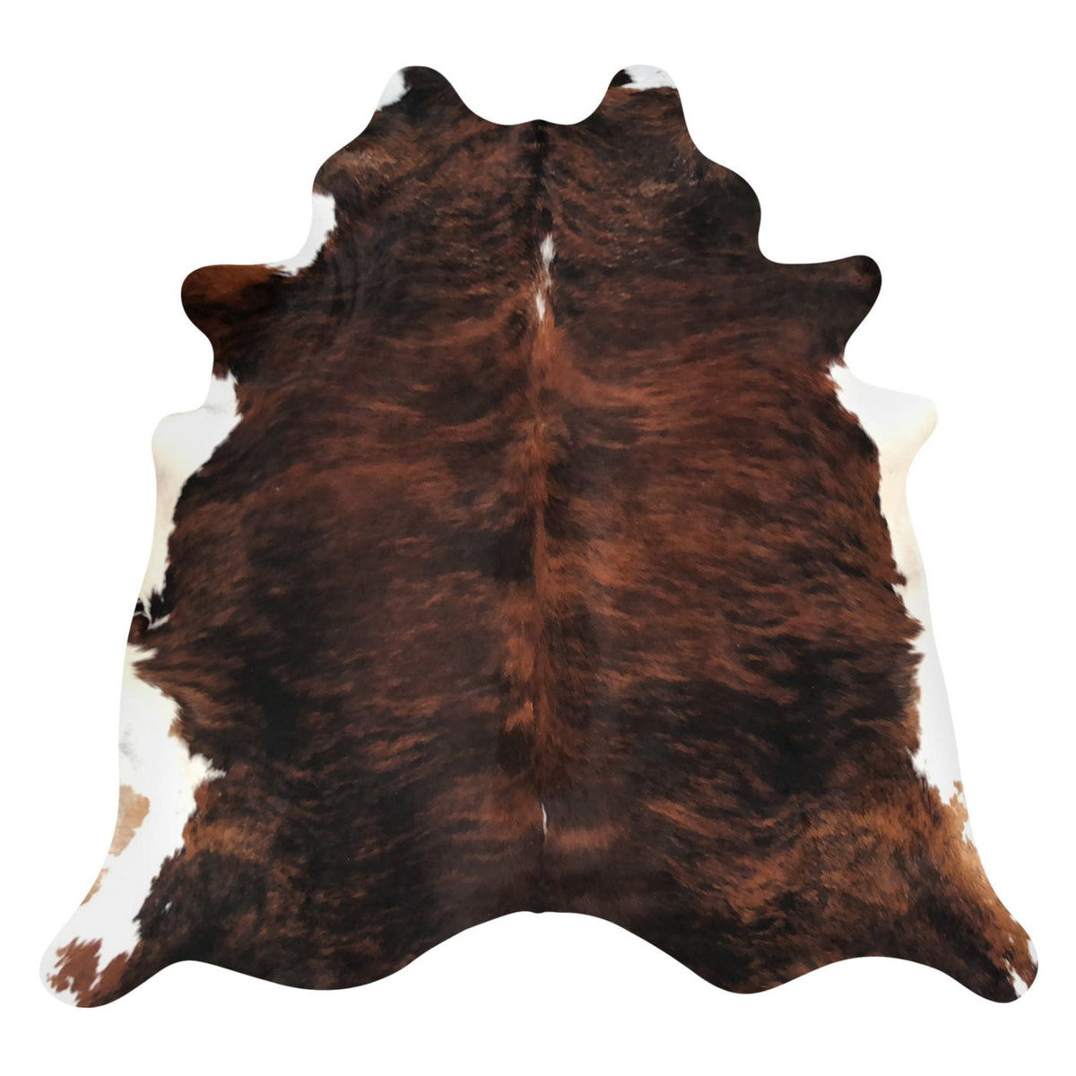 Natural Brazilian Cowhide Rug -  Mocha, Espresso & Ivory