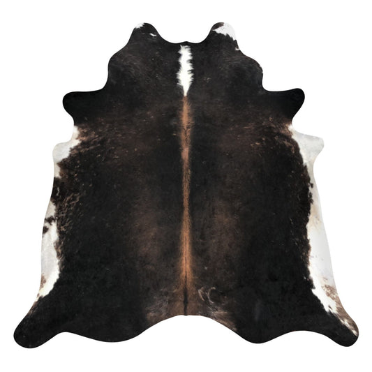 Natural Brazilian Cowhide Rug -  Espresso, Ivory & Caramel