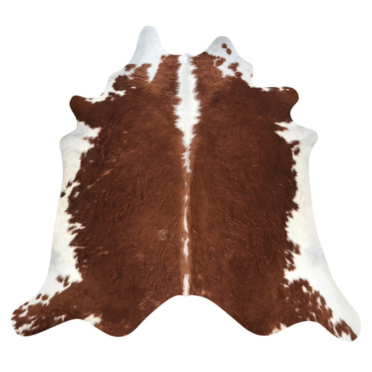 Natural Brazilian Cowhide Rug -  Mocha & Ivory
