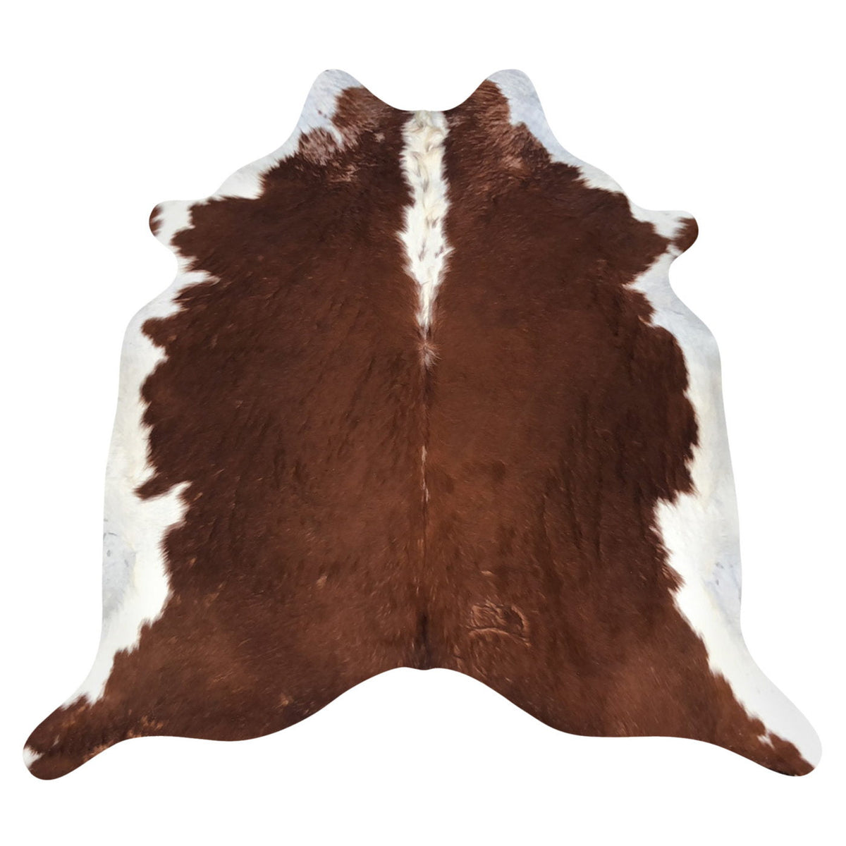 Natural Brazilian Cowhide Rug -  Mocha & Ivory