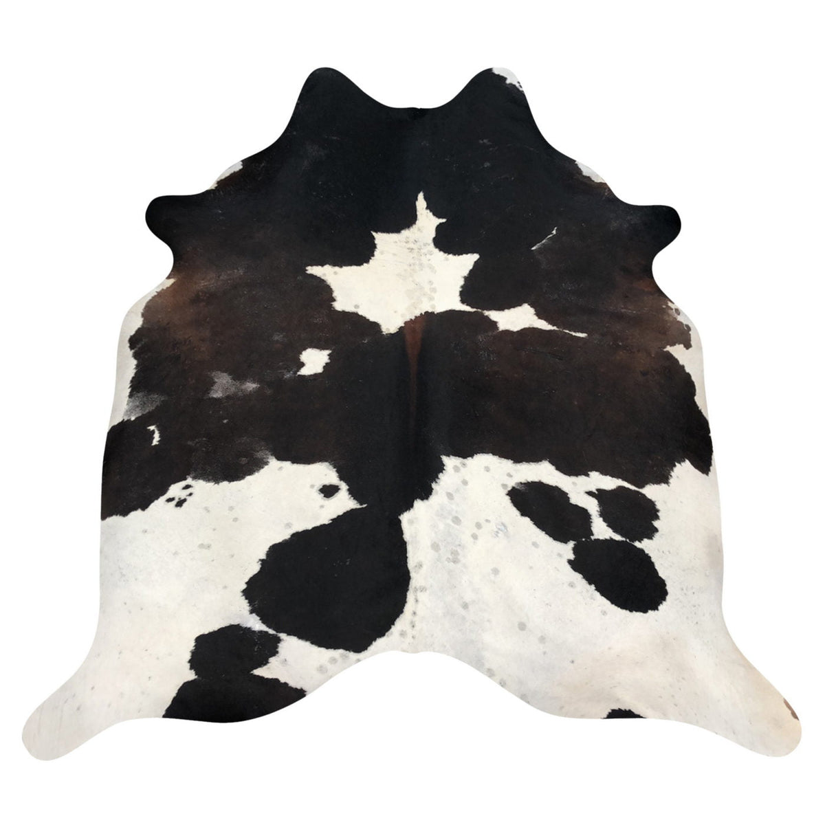 Natural Brazilian Cowhide Rug -  Espresso, Ivory & Mocha