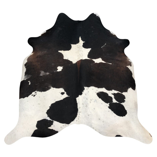 Natural Brazilian Cowhide Rug -  Espresso, Ivory & Mocha