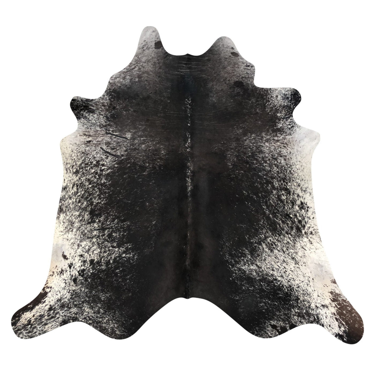 Natural Brazilian Cowhide Rug -  Espresso & Ivory