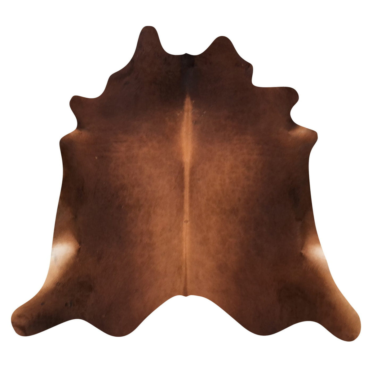 Natural Brazilian Cowhide Rug -  Chocolate, Mocha & Ivory