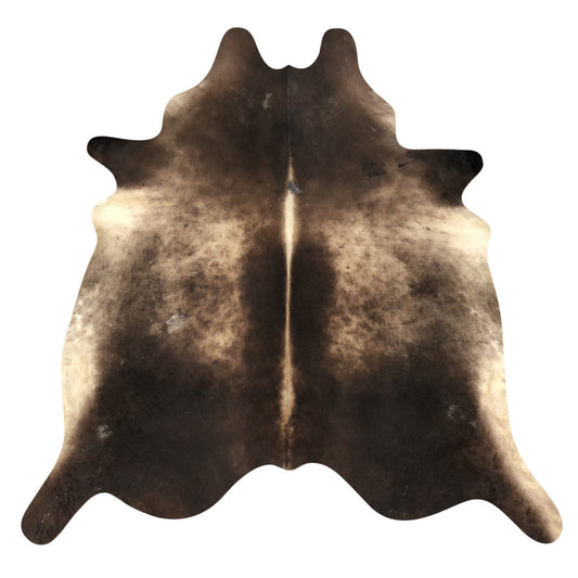 Natural Brazilian Cowhide Rug -  Espresso & Caramel