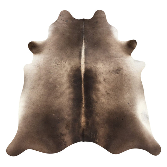 Natural Brazilian Cowhide Rug -  Caramel, Chocolate & Ivory