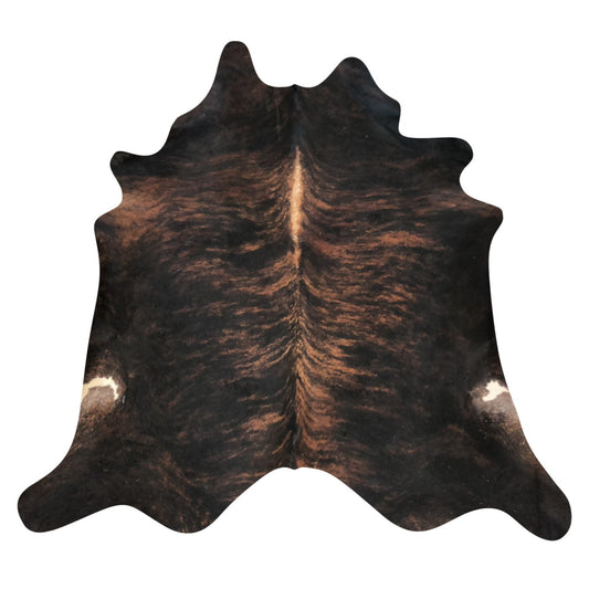 Natural Brazilian Cowhide Rug -  Espresso, Mocha & Ivory