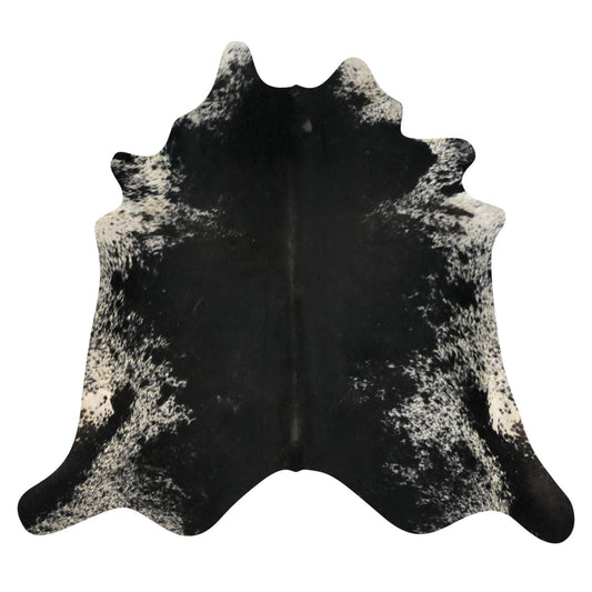 Natural Brazilian Cowhide Rug -  Espresso & Ivory