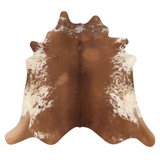 Natural Brazilian Cowhide Rug -  Mocha & Ivory