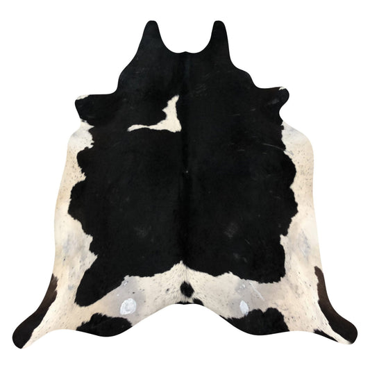 Natural Brazilian Cowhide Rug -  Espresso, Beige & Ivory