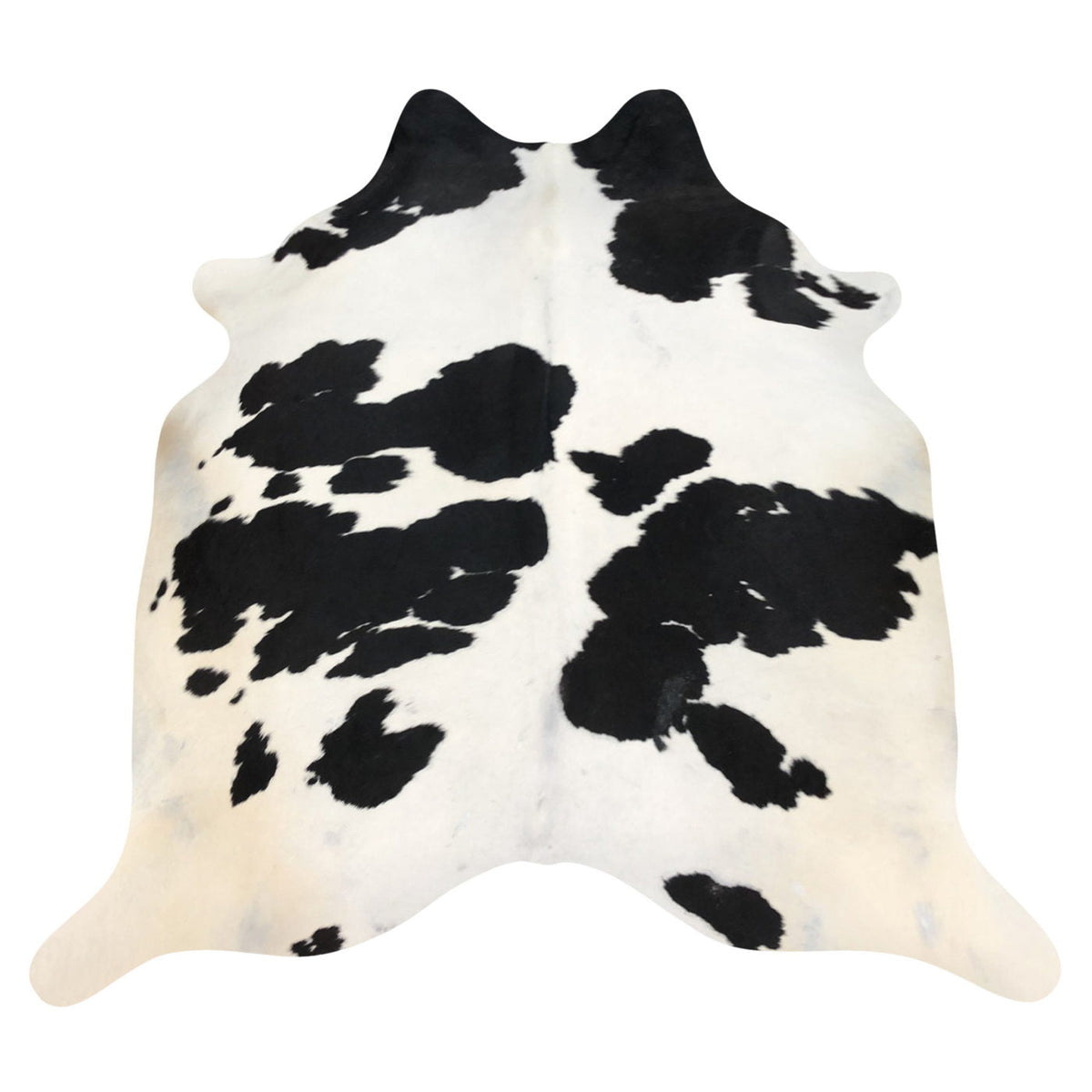 Natural Brazilian Cowhide Rug -  Espresso & Ivory