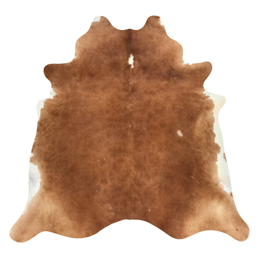 Natural Brazilian Cowhide Rug -  Mocha & Ivory