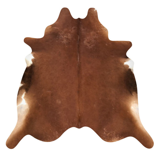 Natural Brazilian Cowhide Rug -  Mocha, Caramel & Ivory