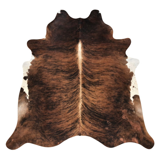 Natural Brazilian Cowhide Rug -  Mocha, Espresso & Ivory