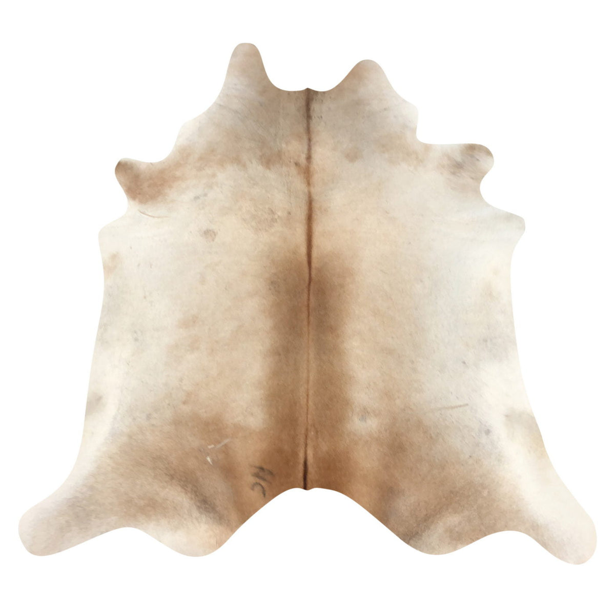 Natural Brazilian Cowhide Rug -  Caramel & Ivory