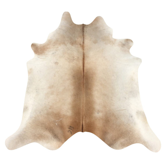 Natural Brazilian Cowhide Rug -  Caramel & Ivory