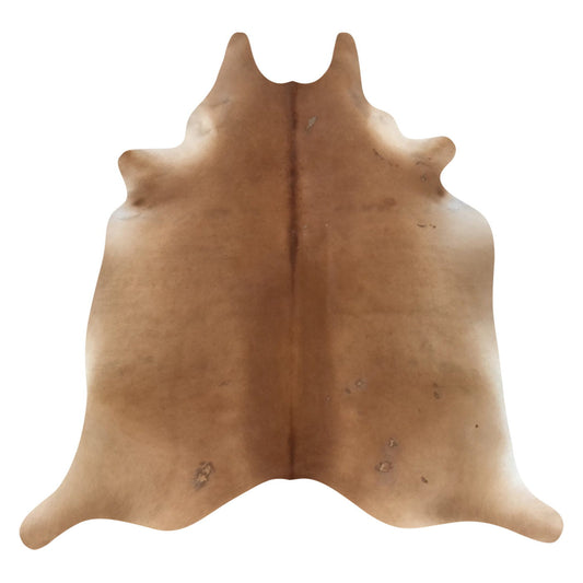 Natural Brazilian Cowhide Rug -  Caramel & Ivory
