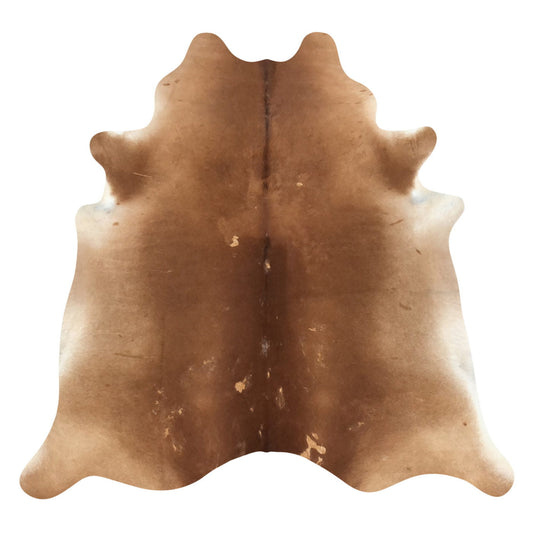 Natural Brazilian Cowhide Rug -  Mocha, Caramel & Ivory