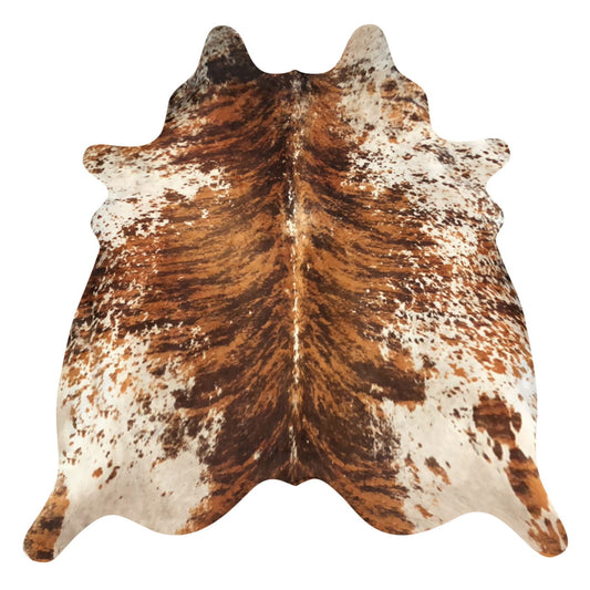 Natural Brazilian Cowhide Rug -  Mocha, Taupe & Ivory