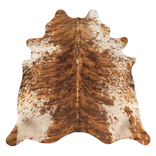 Natural Brazilian Cowhide Rug -  Mocha, Espresso & Ivory