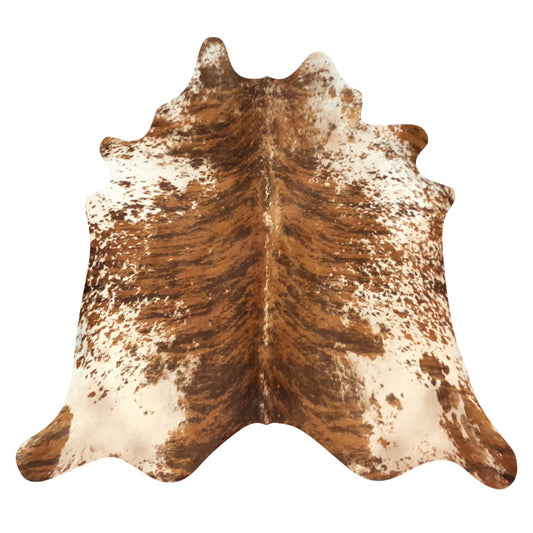 Natural Brazilian Cowhide Rug -  Mocha, Espresso & Ivory
