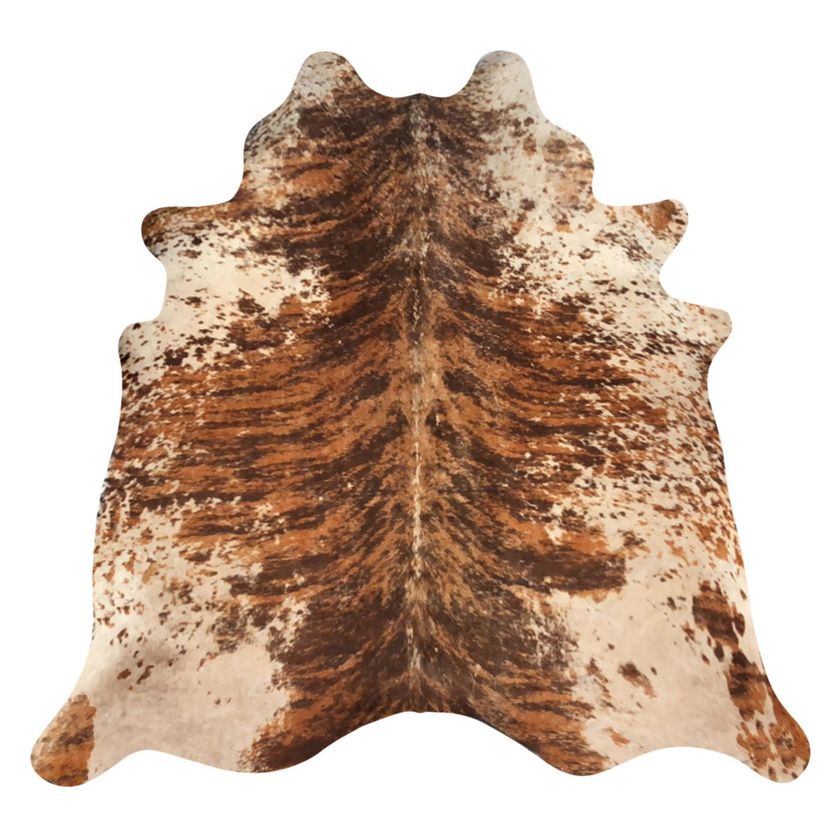 Natural Brazilian Cowhide Rug -  Mocha, Espresso & Beige