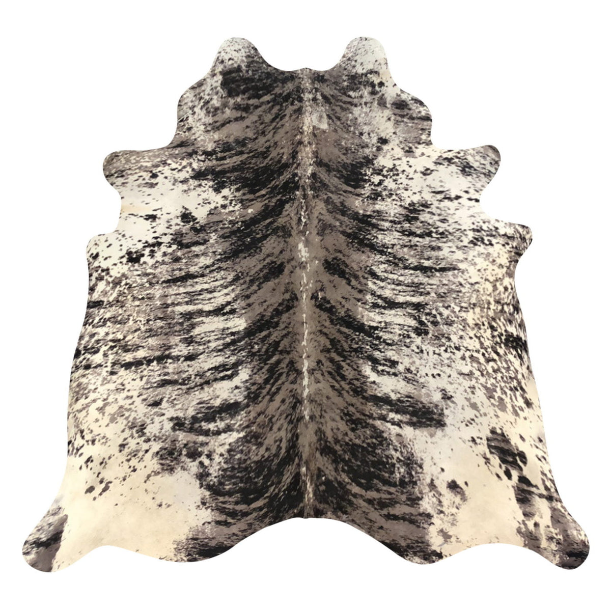 Natural Brazilian Cowhide Rug -  Espresso, Taupe & Beige