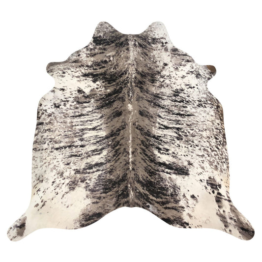 Natural Brazilian Cowhide Rug -  Espresso, Taupe & Ivory