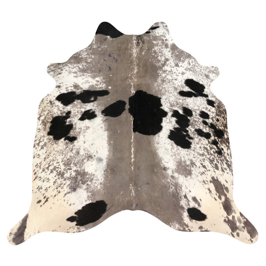 Natural Brazilian Cowhide Rug -  Taupe, Espresso & Ivory
