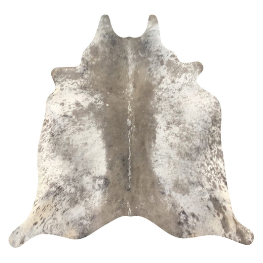 Natural Brazilian Cowhide Rug -  Taupe & Ivory