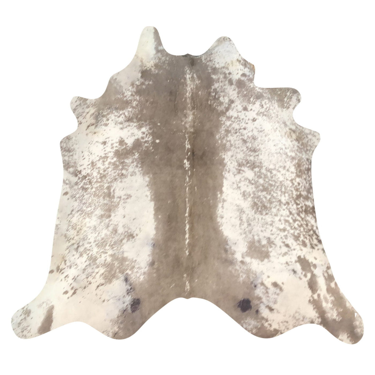 Natural Brazilian Cowhide Rug -  Taupe & Ivory