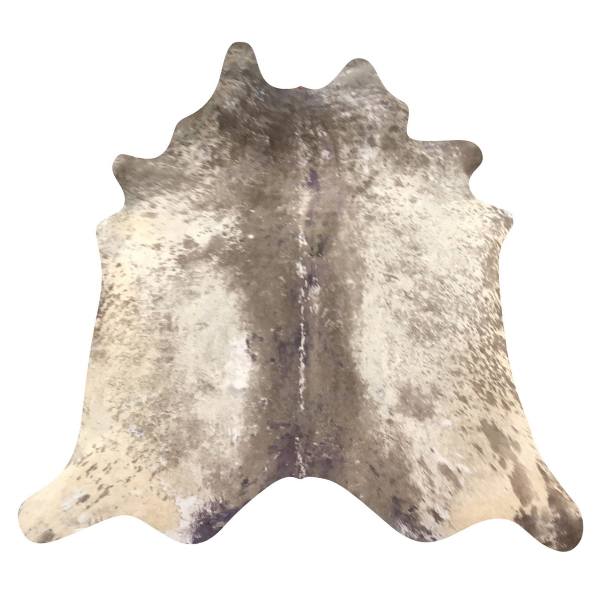Natural Brazilian Cowhide Rug -  Taupe, Beige & Ivory