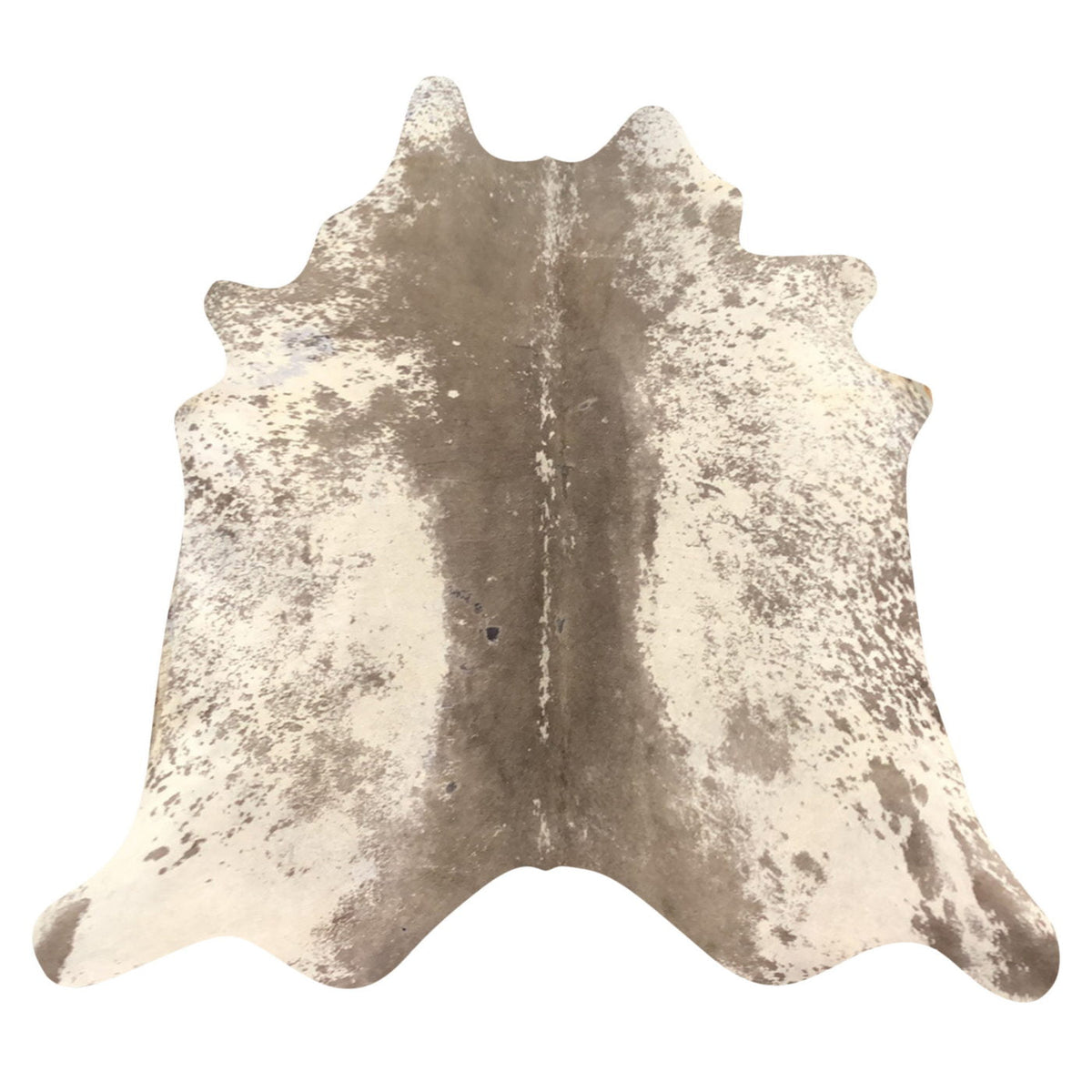 Natural Brazilian Cowhide Rug -  Taupe & Ivory