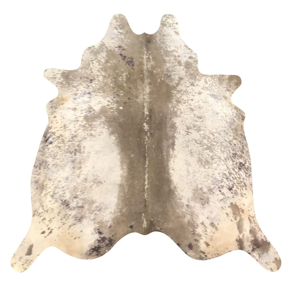 Natural Brazilian Cowhide Rug -  Taupe & Ivory